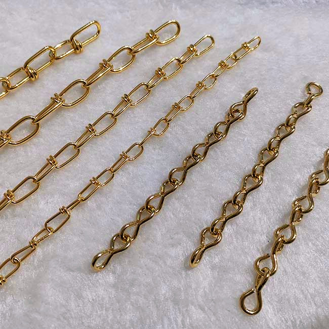 BrassPlated Victor Chain Double Loop Chain